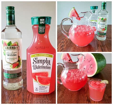 Watermelon alcohol. Alex Green. Recipe. How to make Watermelon Pucker Drink. Fill a highball glass with ice. Pour the Watermelon Pucker liqueur and lime juice into the glass. Top with club soda. Stir gently to combine. Garnish with a slice of lime and a sprig of mint. 