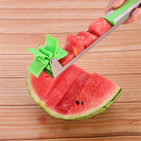 Watermelon cutter. The Watermelon slicer cutter stainless steel , It has changed the way for cutting watermelons, that was voted the most popular watermelon knife of 2022 due to its creative and unique design. Here's advantage : Materials : Rust-Proof Stainless Steel Watermelon Cutters; Good Grips Handle : Solid handle of watermelon cube cutter … 