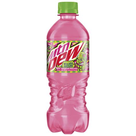Watermelon mountain dew. Jan 6, 2021 · PepsiCo. Mountain Dew has unveiled its first new permanent flavor in more than a decade. Mtn Dew Major Melon will give soda fans a watermelon flavor, and will also be available with zero sugar ... 