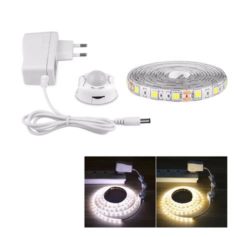 Waterproof DC 12V Motion Sensor LED Strip light 5050 SMD PIR Sensor LED
