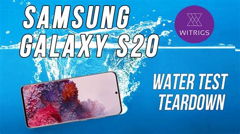 Waterproof Test Galaxy S20 waterproof rating? - YouTube