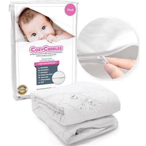 Waterproof crib mattress cover. Baby and toddler life get messy, so having an extra mattress cover on hand is always a good idea. Made to be used exclusively with the HALO Breathable ... 