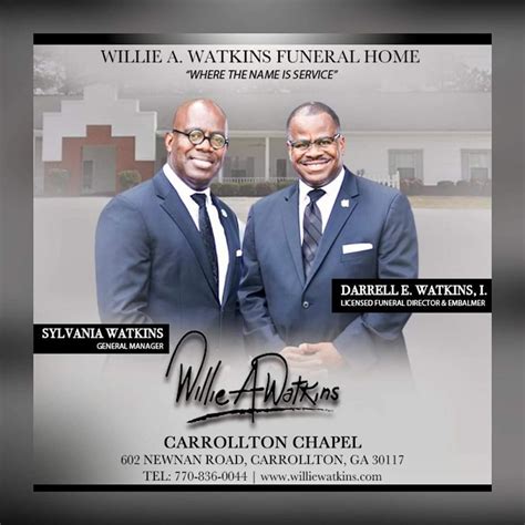 Watkins funeral home riverdale ga. .  ...