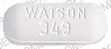 WATSON 345 Pill - white round, 11mm . Pill with 