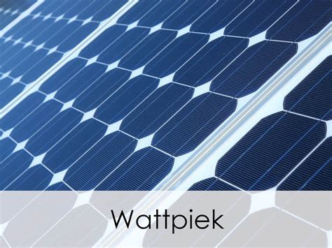Wattpiek uitleg