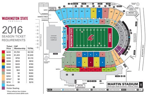 Season Tickets The 2023 football season will include six home games on the schedule, highlighted by a non-conference visit from Wisconsin, a visit from Northern Colorado, and conference games versus Arizona, Colorado, Oregon State, and Stanford. See the map below for seating and pricing information.. 