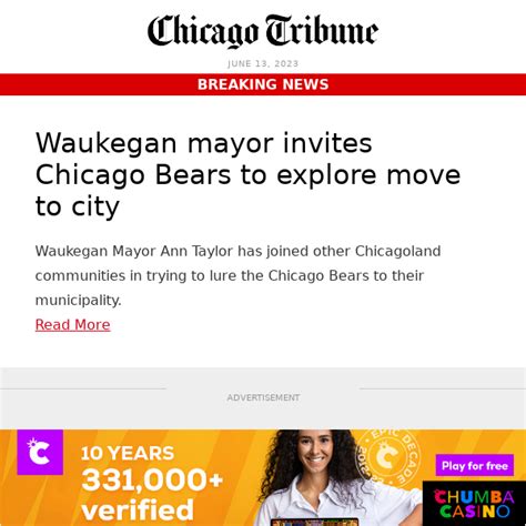 Waukegan mayor invites Chicago Bears to explore possible move to city