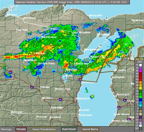 Real time weather and storm tracking for Wausau 