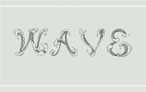 Wave Font Behance