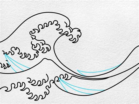 Wave Line Drawing Simple 101hannelore