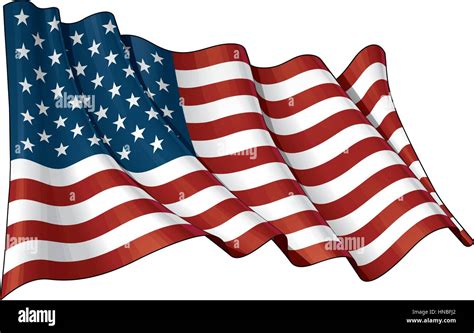 Waving american flag illustrations and clipart (20,786)