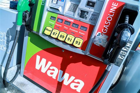 Wawa gasoline. Fuel Prices. Unleaded Price: 3 dollars and 43.9 cents $3.43 9. Plus Price: 3 dollars and 85.9 cents $3.85 9. ... Wawa Lattes, Smoothies, and Iced Coffee. Time to treat yourself? Time for a latte made with rich espresso or a fresh brewed iced coffee custom made for you. Or indulge in a Smoothie or Frozen Cappuccino freshly made in decadent flavors. 