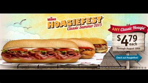 Wawa hoagiefest song. August 11th, 2016. It’s the most wonderful time of time of year again: Wawa Hoagiefest season. Wawa stores’ Hoagiefest is annual ode to their perfect hoagies. During Hoagiefest (June 23 through August 24)they offer $4.99 10 inch classic hoagies, any toppings, all summer long. Photo courtesy of phillymag.com. 