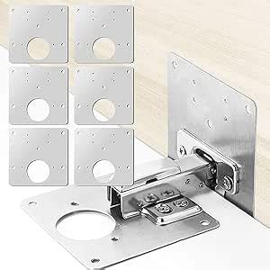 Wawasia Hinge Repair Plate for Cabinet Door, Kitchen Cupboard …