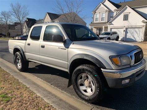 Feb 6, 2024 · 2002 Toyota tacoma, 4 x 4 - $9,750 (Waxhaw) 2002 Toyota tacoma, 4 x 4. -. $9,750. (Waxhaw) I have a 2002 Toyota Tacoma 4 x 4 runs and drives excellent new battery new alternator new water pump new timing belt good tires power lock power windows very clean clean title. No rust records from Toyota maintenance paperwork, gas saver O-Matic automatic. . 