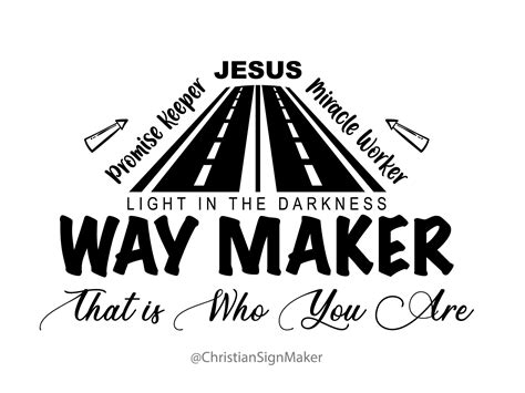 Way Maker Ready to Print Waymaker SVG Cutting File Scalable Etsy