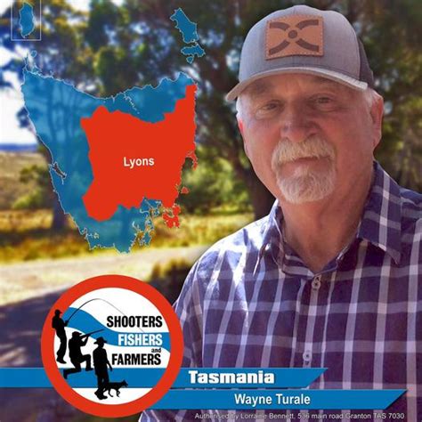 Wayne Turale Leader of Shooters, Fishers & Farmers Party Tasmania