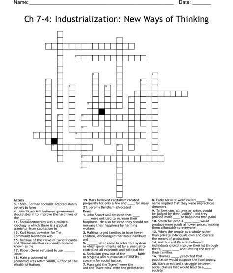 Ways Of Thinking Crossword Clue