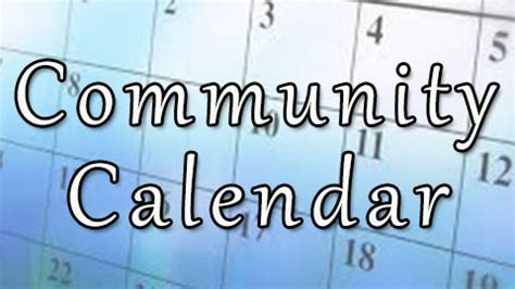 Wcjw Community Calendar