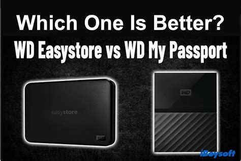 The My Passport 1TB compared to the WD Elements 1T