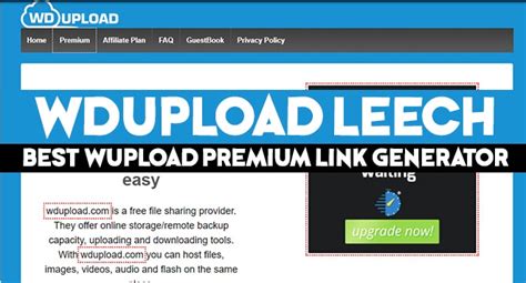 Wdupload premium link generator. Free Premium Link Generator removes the free user limits and lets you download as premium user. PLG generates a direct download link to leech premium and saves your money and time. It is really a free effective way to bypass premium restrictions and download limits. There are a lot of paid and free premium link generator services on internet. 