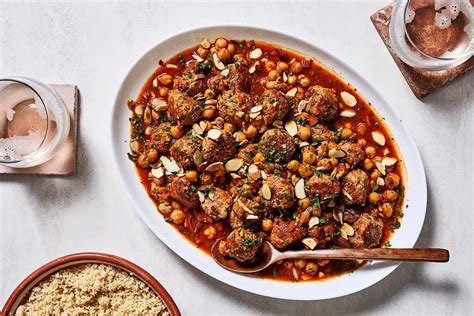 We’d eat these garlicky, spiced meatballs and chickpeas on anything