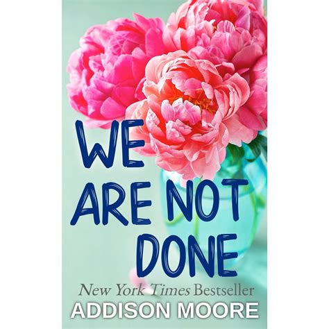 We Are Not Done