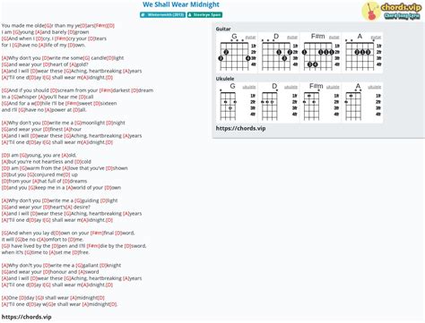 We Shall Wear Midnight Chords - Ultimate Guitar