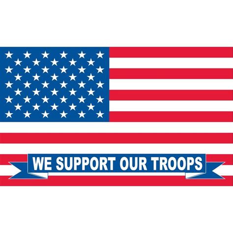 We Support Our Troops Flag with Grommets 3ft x 5ft - eBay