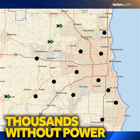 We Energies says crews are also working to repair widespread outages in Wisconsin and Michigan’s Upper Peninsula. According to the company’s outage map, a total of 4,701 customers were without .... 