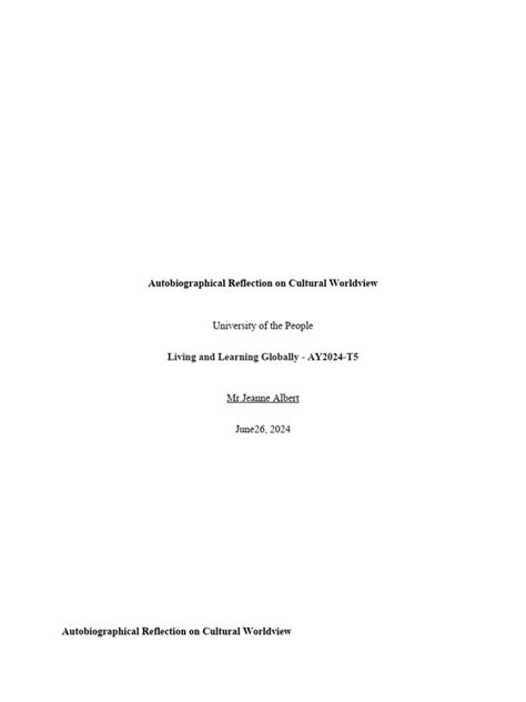 We thematically analyzed autobiographical reflection