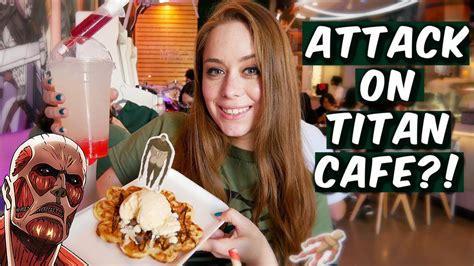 We went to a Attack on Titan Cafe?! Houston,TX - YouTube