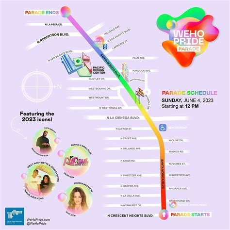 WeHo Pride 2023 Parade road closures and route