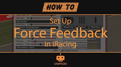 Weak and dull force feedback in iRacing RaceDepartment