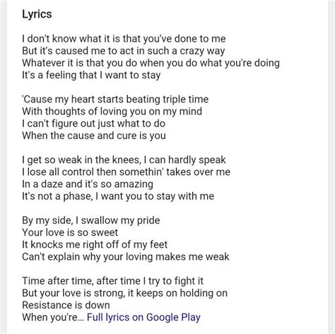 Weak lyrics. Things To Know About Weak lyrics. 