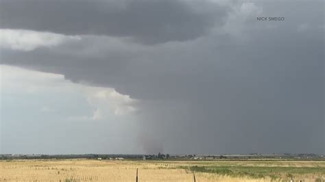 Weak tornado touches down in Weld County, warning issued for area