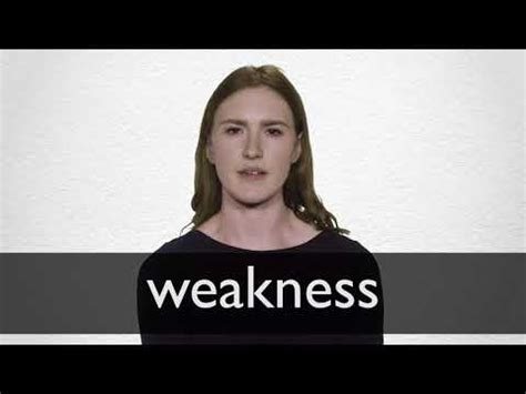 Weakness Synonyms Collins English Thesaurus