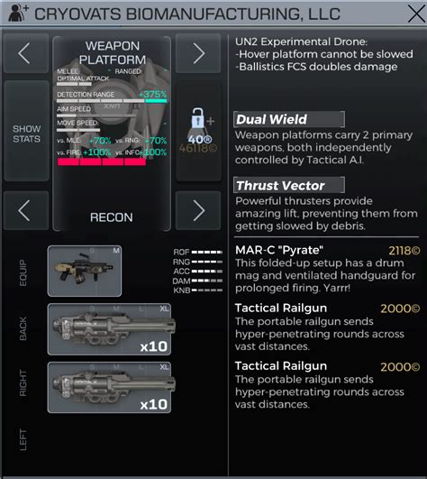 Weapon Platform Strain Tactics Wiki Fandom