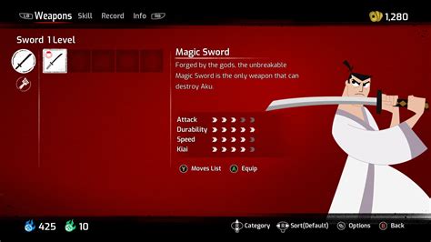 Weapons - Samurai Jack: Battle Through Time Wiki Guide