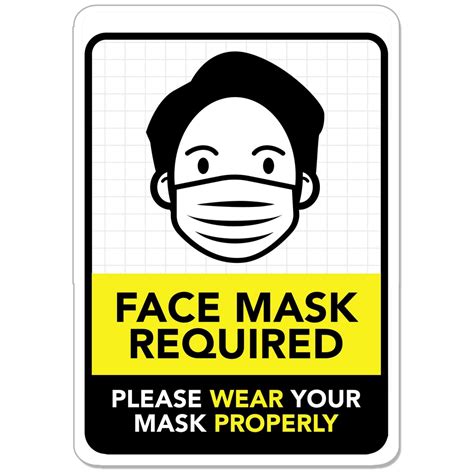 Wear face mask sign hi-res stock photography and images - Alamy