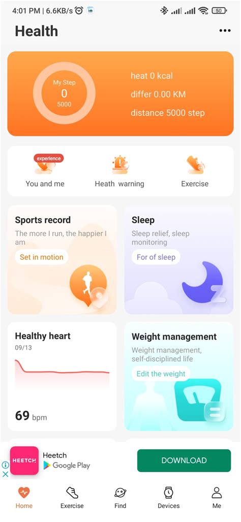 Wearfit watch app.  Compatible with all major smartwatches.  See screenshot...