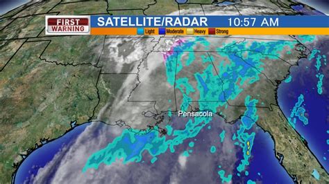 WEATHER RADAR | WEATHER RADAR: Rain is moving through Pensacola and Northwest Florida. Here's a live look at the weather radar: weartv.com/weather/radar | By WEAR …