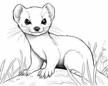 Weasel Coloring Pages Coloring Pages