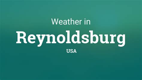Sep 2, 2023 · Reynoldsburg Weather Forecasts. Weather Underground provides local & long-range weather forecasts, weatherreports, maps & tropical weather conditions for the Reynoldsburg area. . 