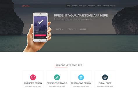 Weather Apps Landing Page Free Bootstrap Template GrayGrids
