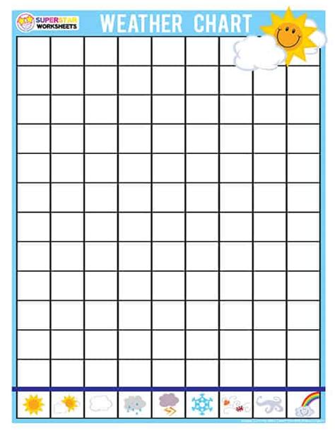 Weather Chart Superstar Worksheets