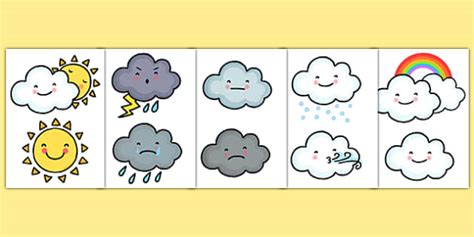 Weather Chart Symbols Cut Out Activity Ks1