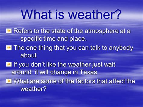 Weather Presentation Geography