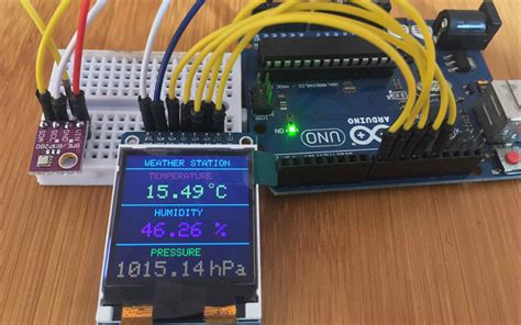 Weather Station using BME280 Temperature, Humidity and Pressure Sensor