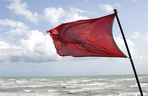 Weather Warning Fand Beach Flags - Tho…